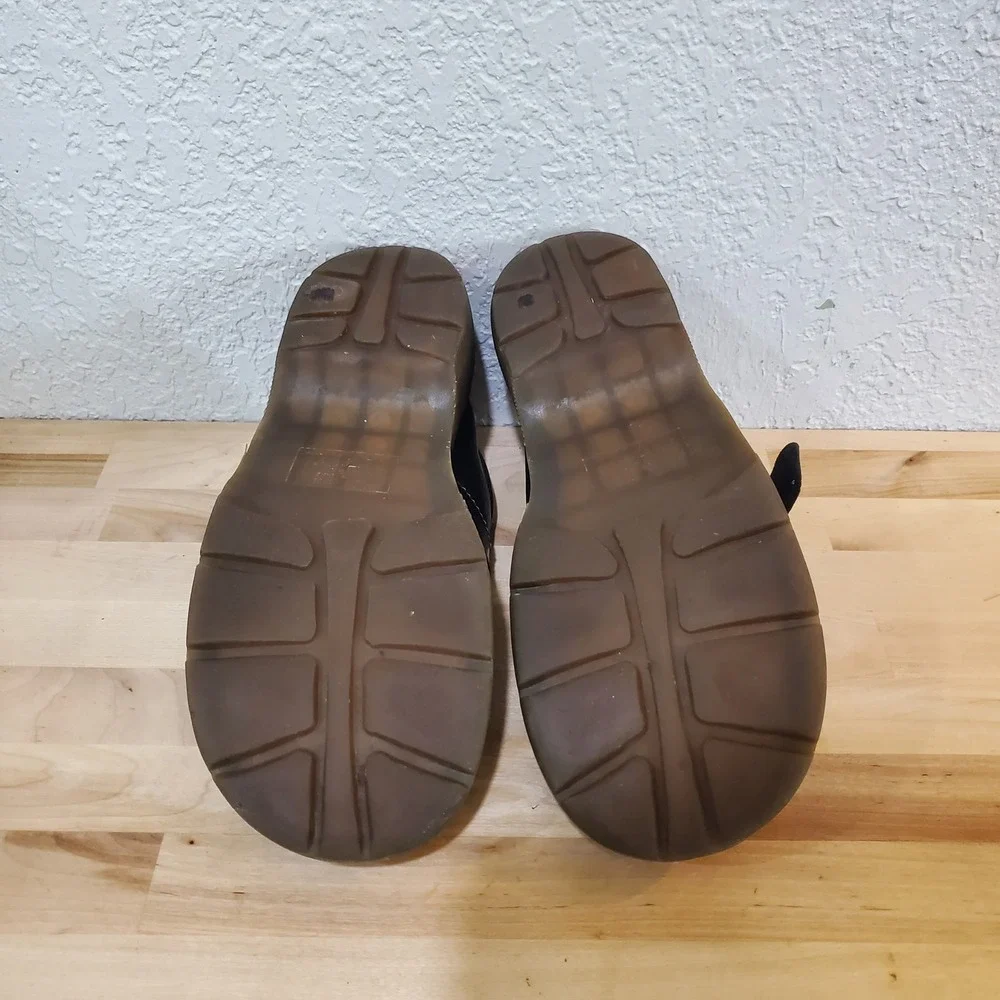 Dr. Martens Black Leather Monk Strap Platform Shoes Buckle Women Size 10 L 12282